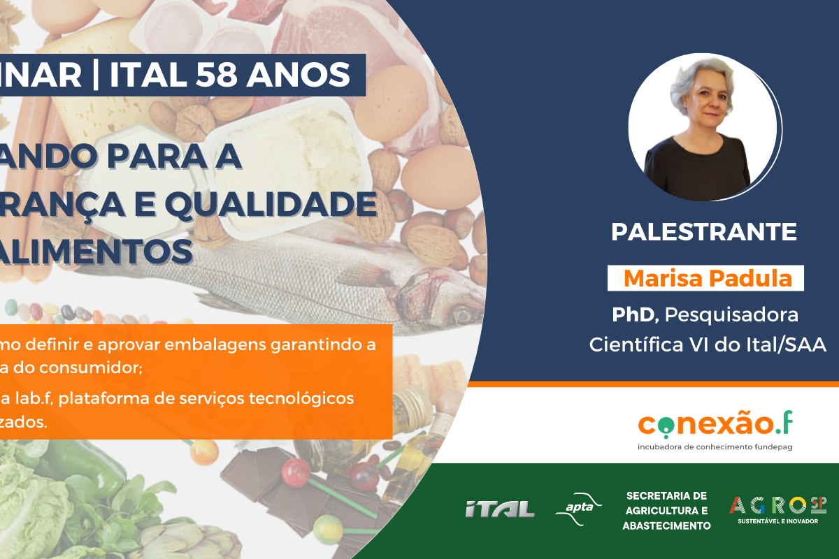 Imagem: Webinar: Inovando para a segurança e qualidade dos alimentos